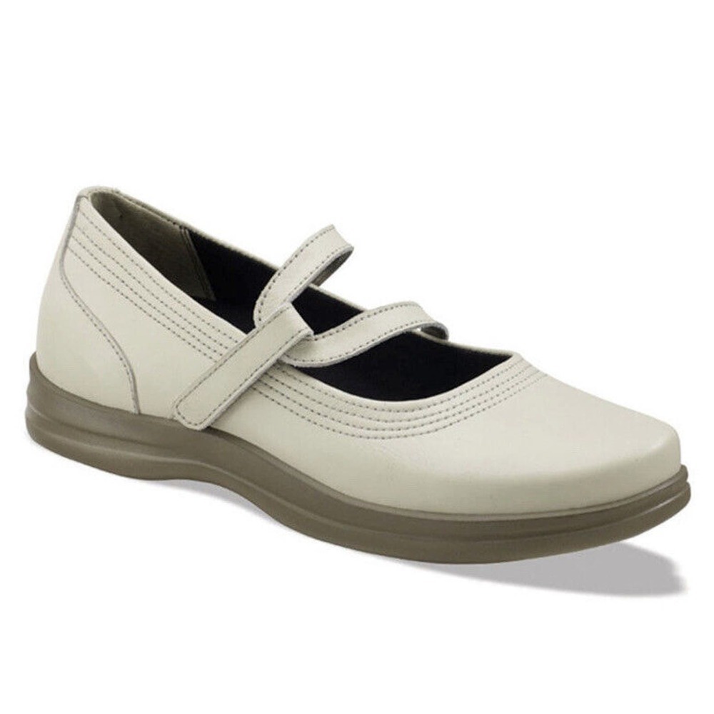 NWT Apex Petals Janice A302W Womens 6.5XW Orthotic Comfort Shoe Bone Ivory